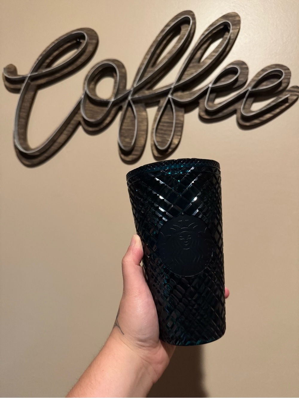 Starbucks Emerald Green Textured Tumbler